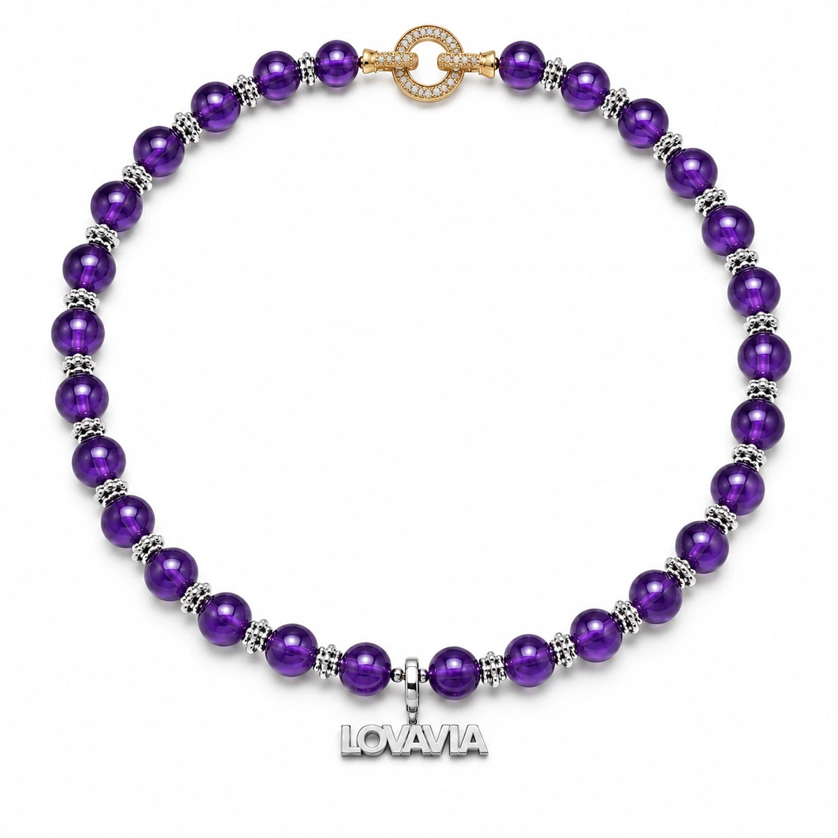 February Birthstone Amethyst Necklace