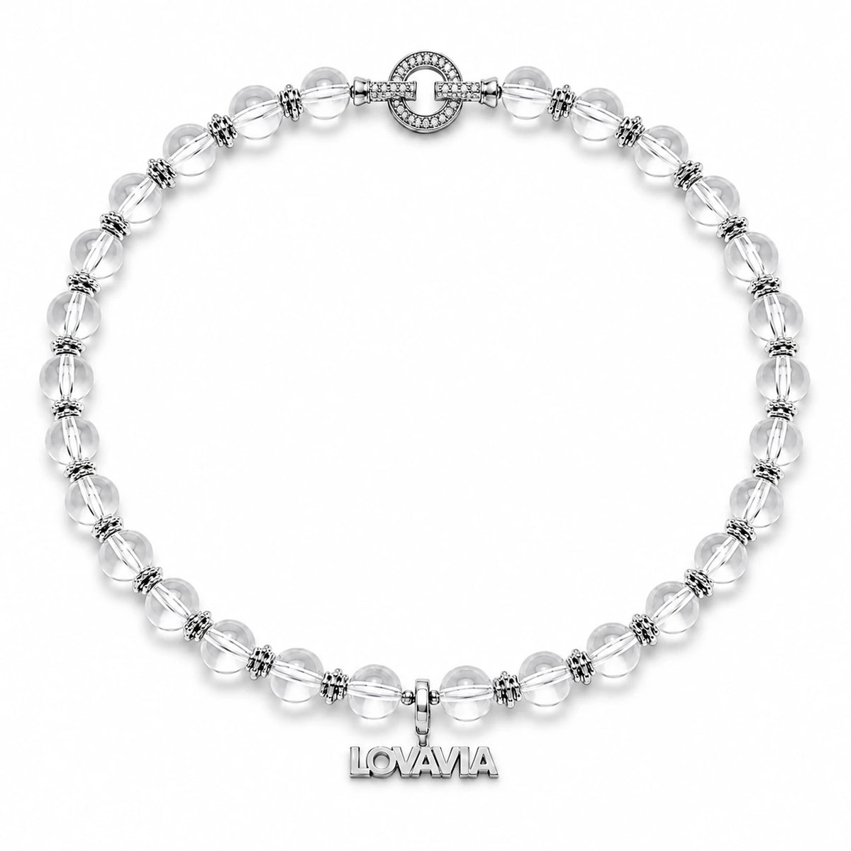 April Birthstone 10A-Grade Clear Quartz Necklace