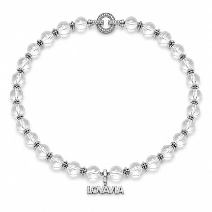 April Birthstone 10A-Grade Clear Quartz Necklace
